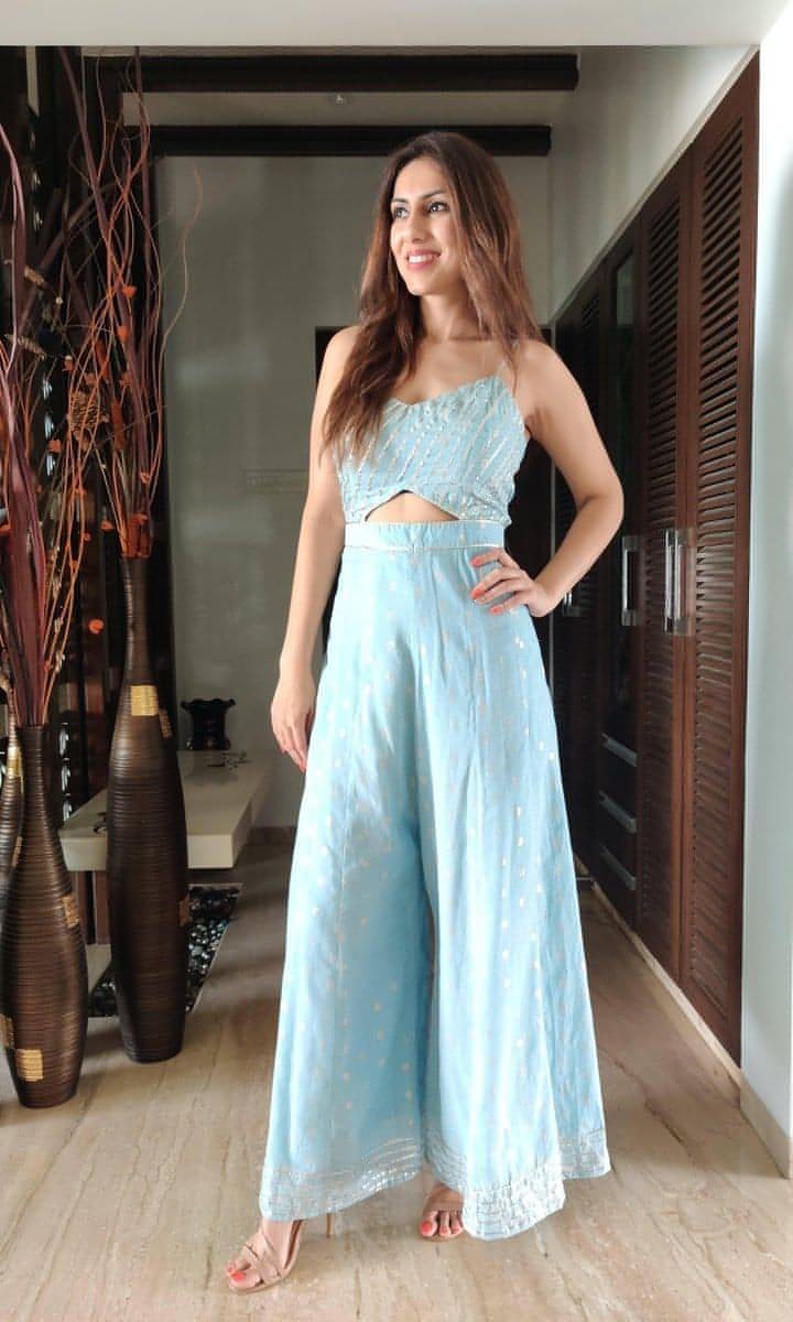 Ice blue hot sale jumpsuit