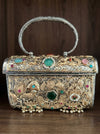 Peacock Lotus Oxidised Bag