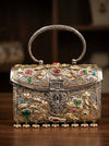 Peacock Lotus Oxidised Bag