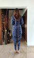 Indigo Blazer Dhoti Set