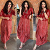 Jaipuri Maroon Drape Skirt Set For Women - view 15
