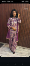 Jaipuri Purple Farshi Salwar Set - view 5