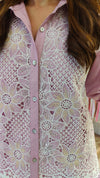Lilac Embellished Cutwork Coord Set - view 5