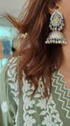 Lucknowi Green Zig Zag Coord Set - view 6