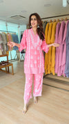 Lucknowi Pink Zig Zag Coord Set - view 4
