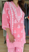 Lucknowi Pink Zig Zag Coord Set - view 6