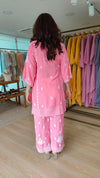 Lucknowi Pink Zig Zag Coord Set - view 7