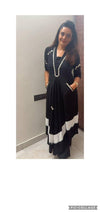 Black Leather Patchwork Dress - view 14