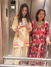 Neon White Dhoti Jacket Set - view 14