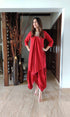 Maroon Butterfly Dress