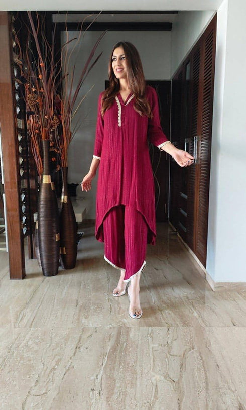 Maroon Coord Set