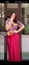 Maroon Slit- Only Skirt