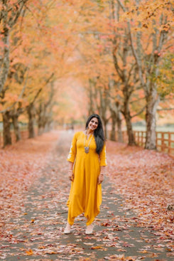 Mustard Embroidery Jumpsuit - view 2