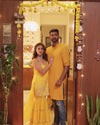 Mustard Sharara Set