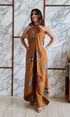 Mustard Tan Sarong Jumpsuit