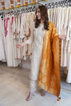 Mustard Yellow Banarasi Suit Set