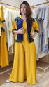 Mustard Yellow Jumpsuit with Bomber Jacket