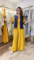 Mustard Yellow Jumpsuit with Bomber Jacket - view 4