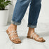 Tan Festive Pearl Flats
