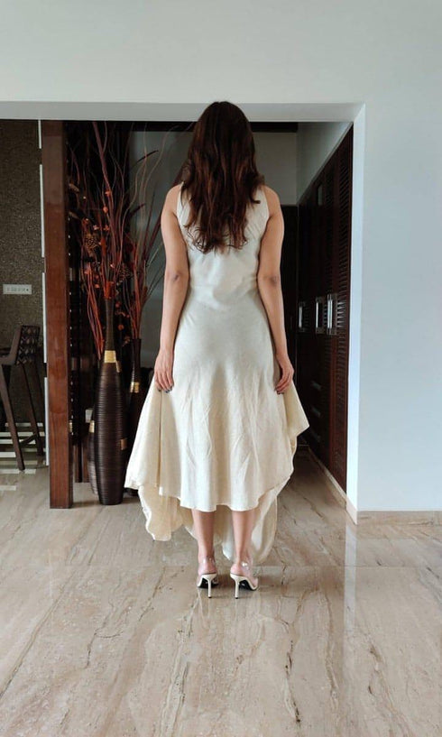 Off White Dhoti Dress