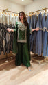 Olive Green Sharara Set - view 2