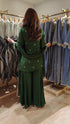 Olive Green Sharara Set - view 5