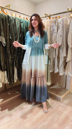 Ombre Dress With Shirt - view 2