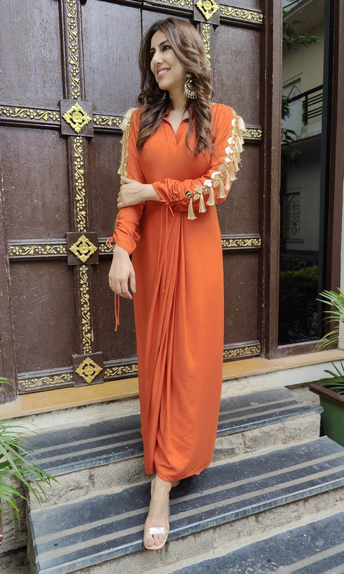 Orange Stallion Gown