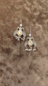 Oxidised Kundan Ear Cuff - view 3