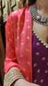 Oxidized Dual-Tone Choker Set with Floral Studs & Pearl Drops - view 2