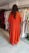 Pakistani Orange Kaftan Coord Set