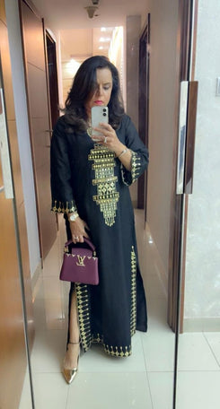 Party Black Kaftan Dress - view 17