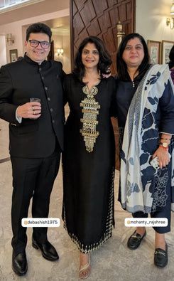 Party Black Kaftan Dress - view 22