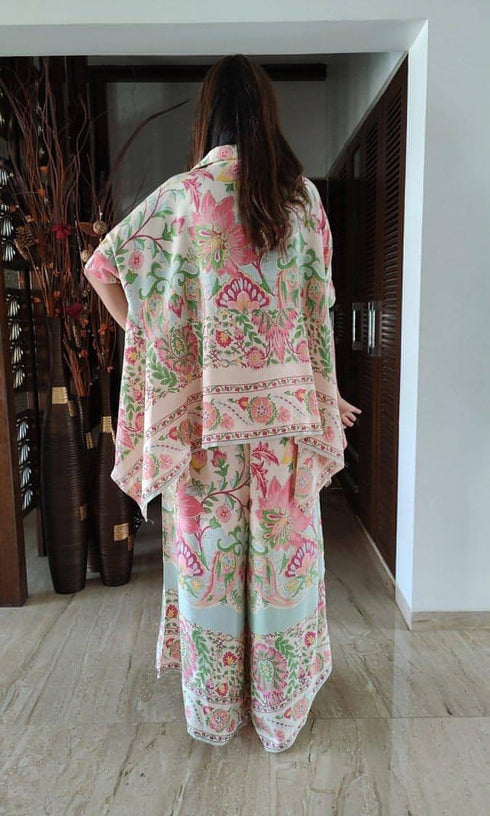 Pastel Kaftan Coord Set