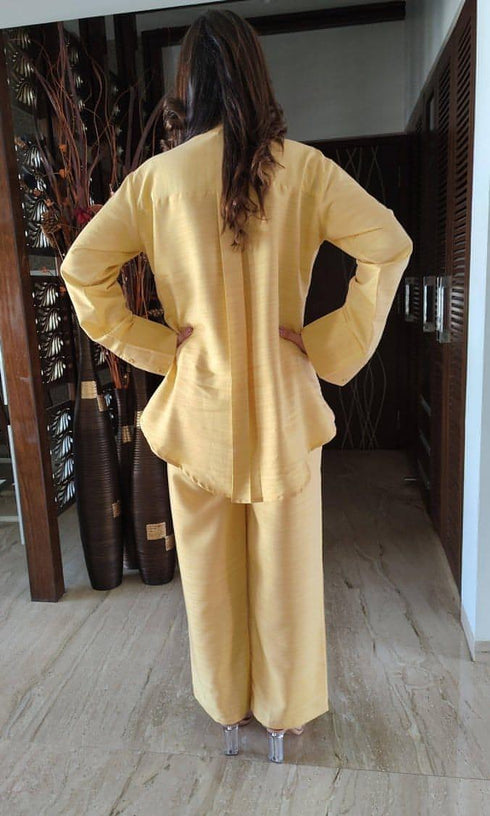 Pastel Yellow Coord Set