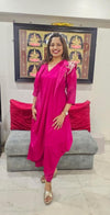 Pink Drape One Piece-dress with Jacket - view 10