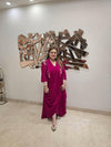 Pink Drape One Piece-dress with Jacket - view 11