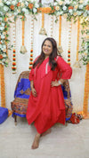 Pink Drape One Piece-dress with Jacket - view 13