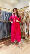 Pink Drape One Piece-dress with Jacket - view 4
