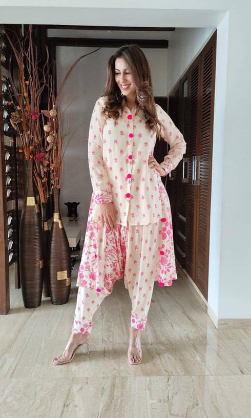 Pink Floral Coord Set