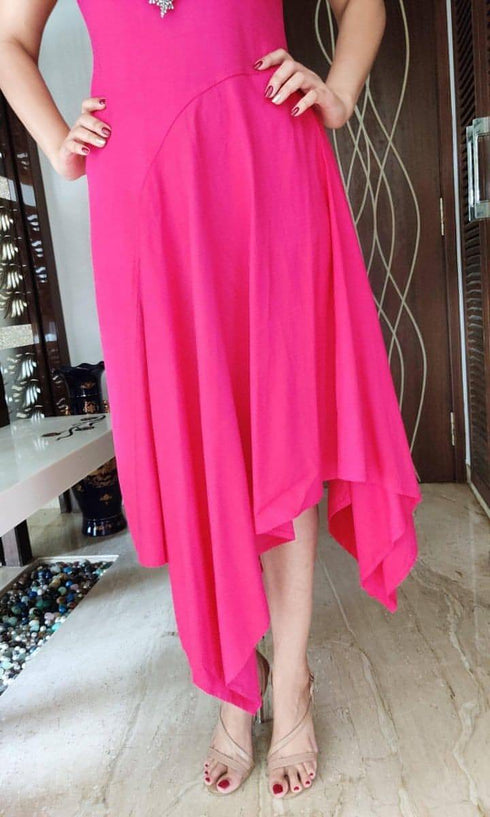 Pink Hi-Low Dress
