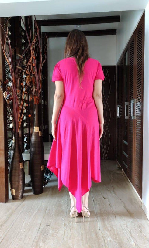Pink Hi-Low Dress