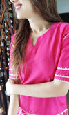 Pink Punjabi Pant Set