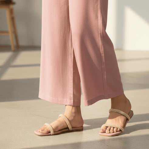 Twin Seed-Pearl and Pink Flats