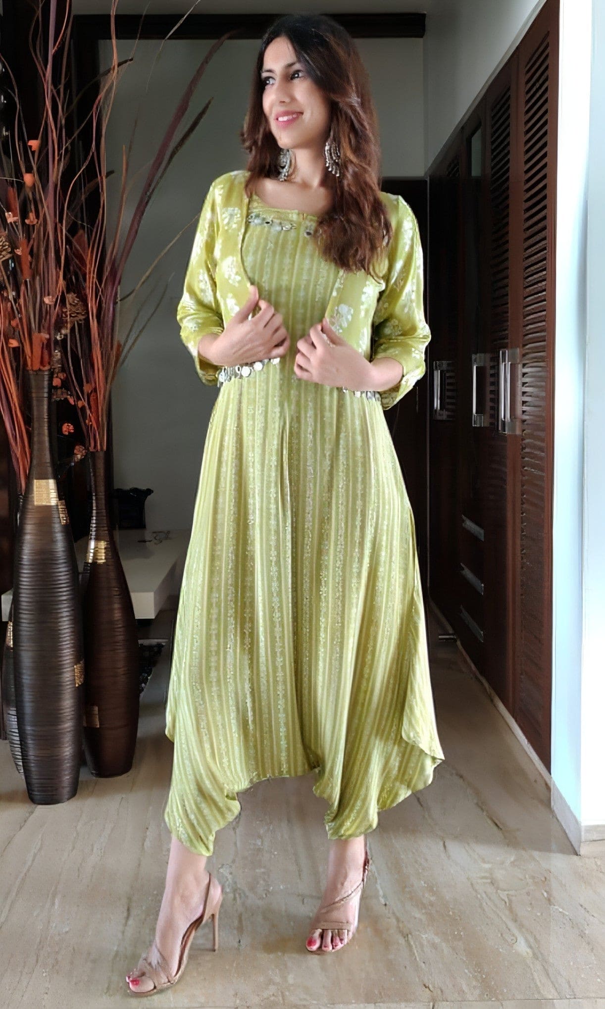 Pista Green Jumpsuit Set – Label DC - Main Image