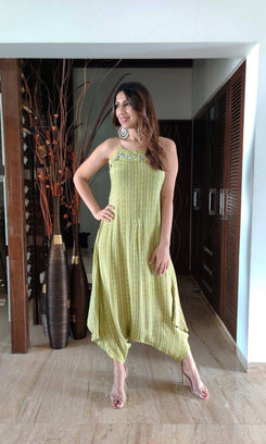 Pista Green Jumpsuit Set
