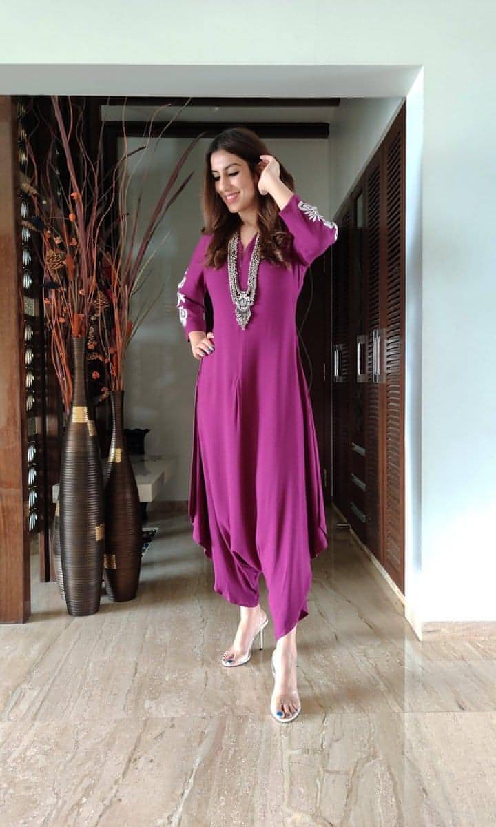 Purple Night Wear Ladies Plain Silk Nighty at Rs 200/piece in Mumbai