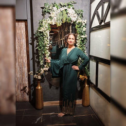Raveena Drape Green Jumpsuit - view 11