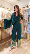 Raveena Drape Green Jumpsuit - view 4