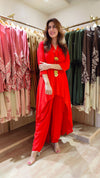 Red Coord Set with Necklaces - view 4